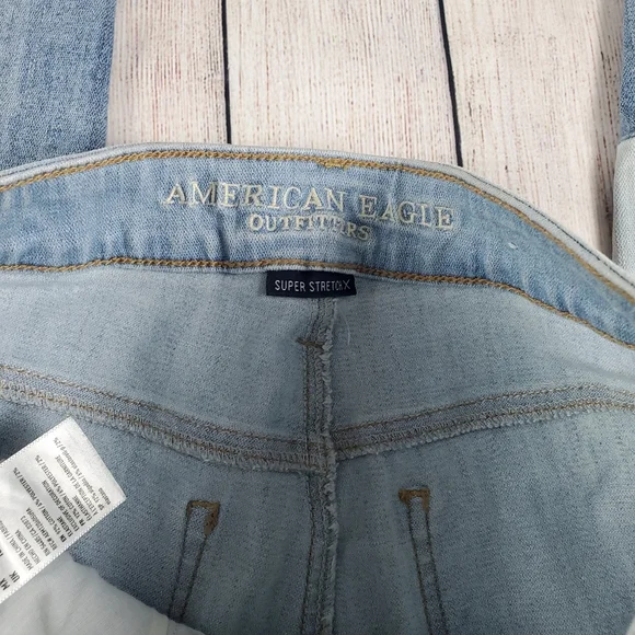 American Eagle patchwork skinny jeans size 6 reg - Picture 8 of 10